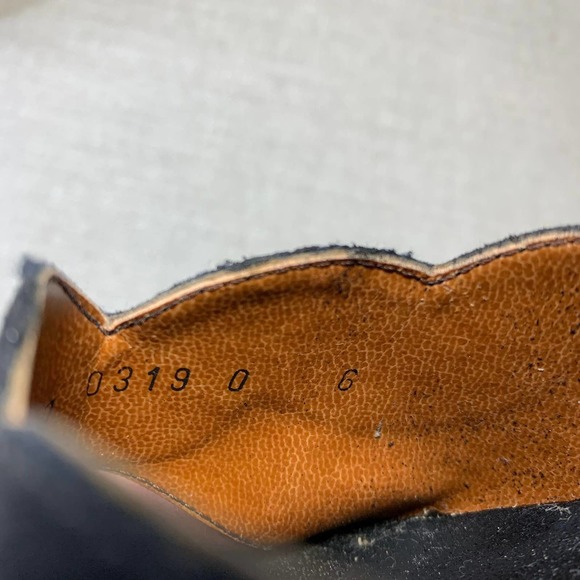 VINTAGE Quali-Temps Barbie Mules Wooden Heel shoes Size 6 Black Open Toe 70s - Picture 4 of 7